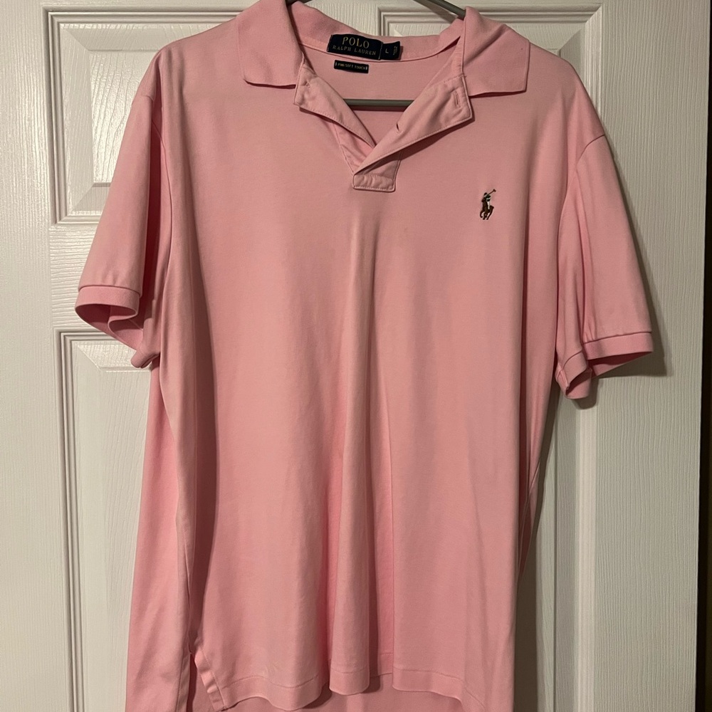 Ralph Lauren Men's Soft Pink Polo Shirt